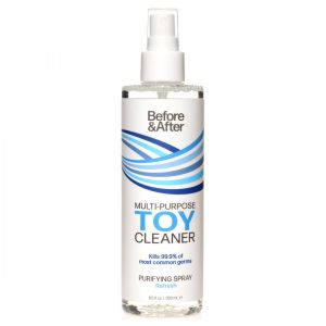 Before and After Anti-Bacterial Adult Toy Cleaner