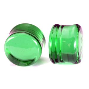 Clearance - Green Glass Plug