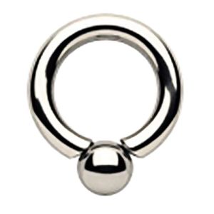 Surgical Steel Screwball Ring