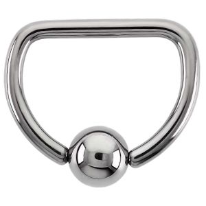 Surgical Steel D Ring
